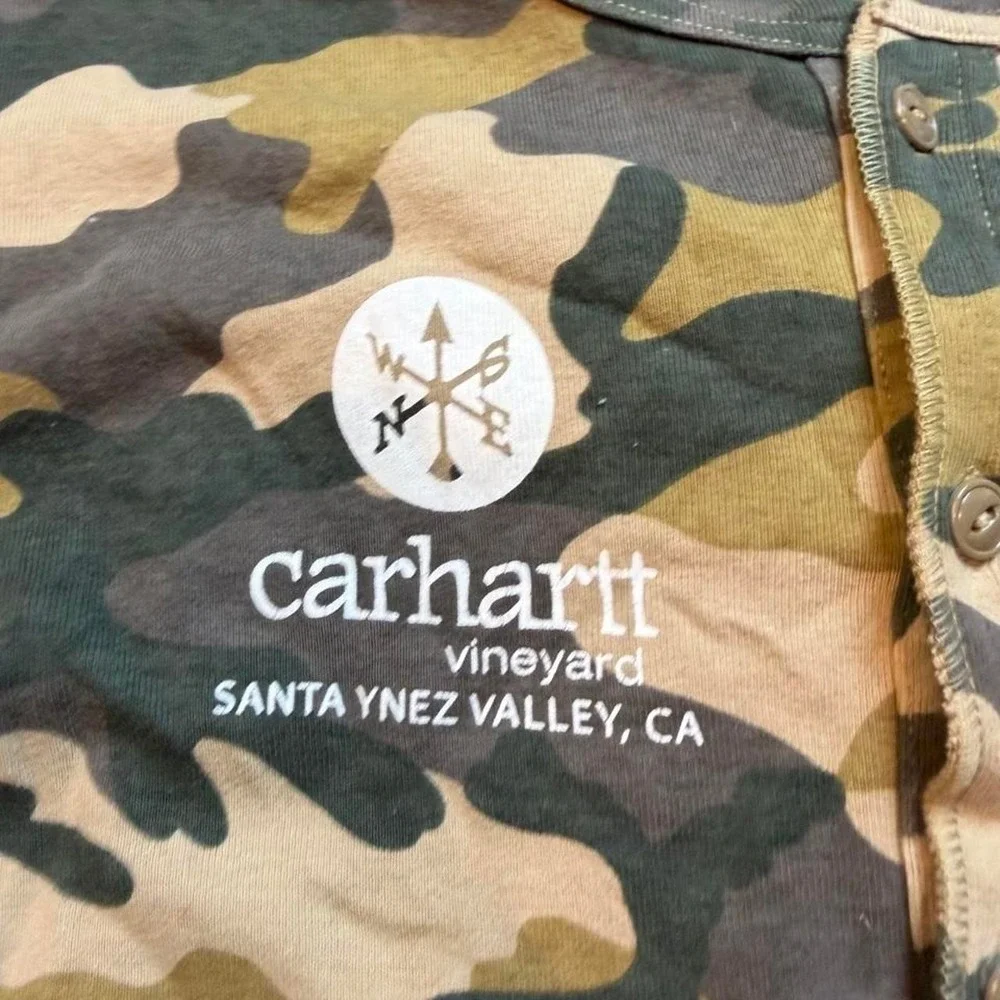 Carhartt Men's One Piece Long John's Union Suit Rugged Camo base layer Size XL